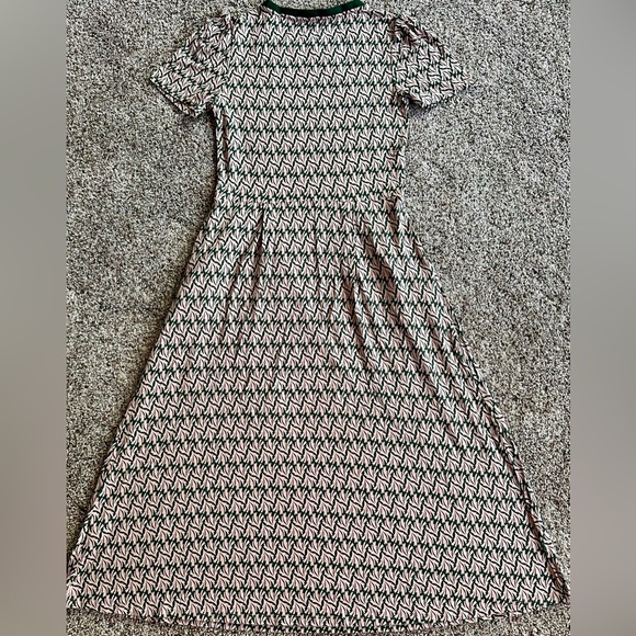 Boden green and pink Patterned Dress - Picture 3 of 13